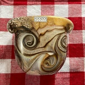 Gozo Glass gold vase